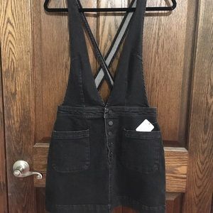 NWT Free People Old School Black Denim Jumper